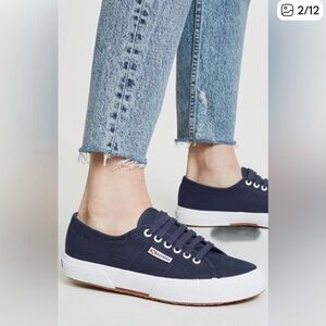 Superga Navy Canvas Sneakers Size 10